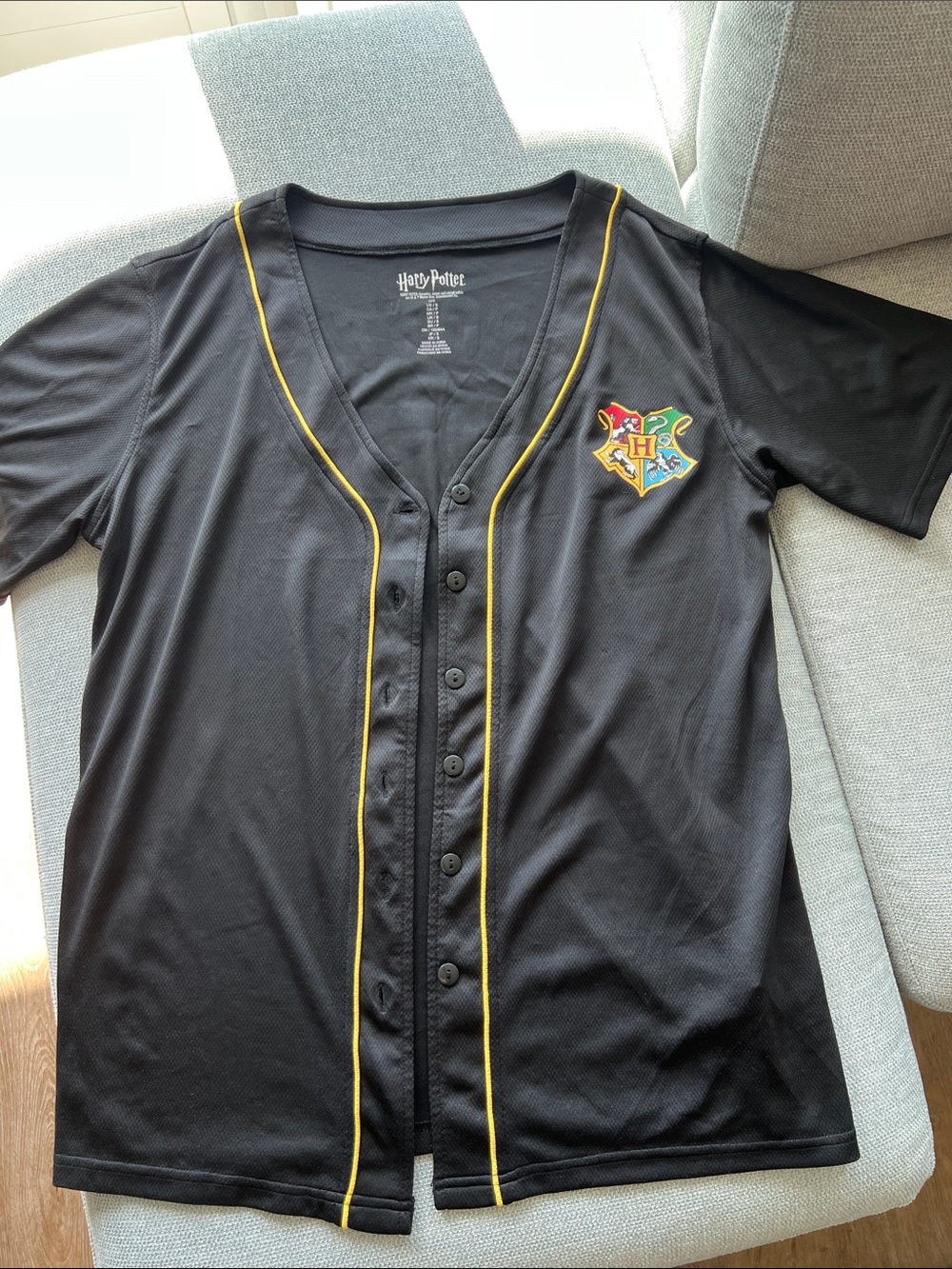 Harry Potter Black Baseball Jersey